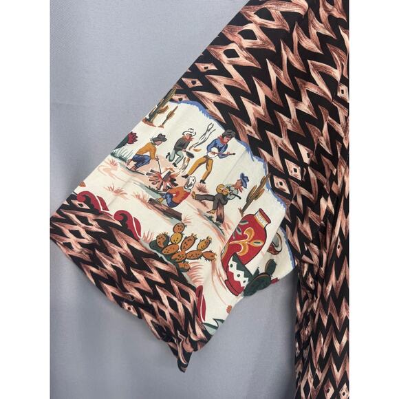 Reyn Spooner Shirt Mens Extra Large Arizona Map Vacation Rayon Retro Nostalgia - Picture 7 of 13